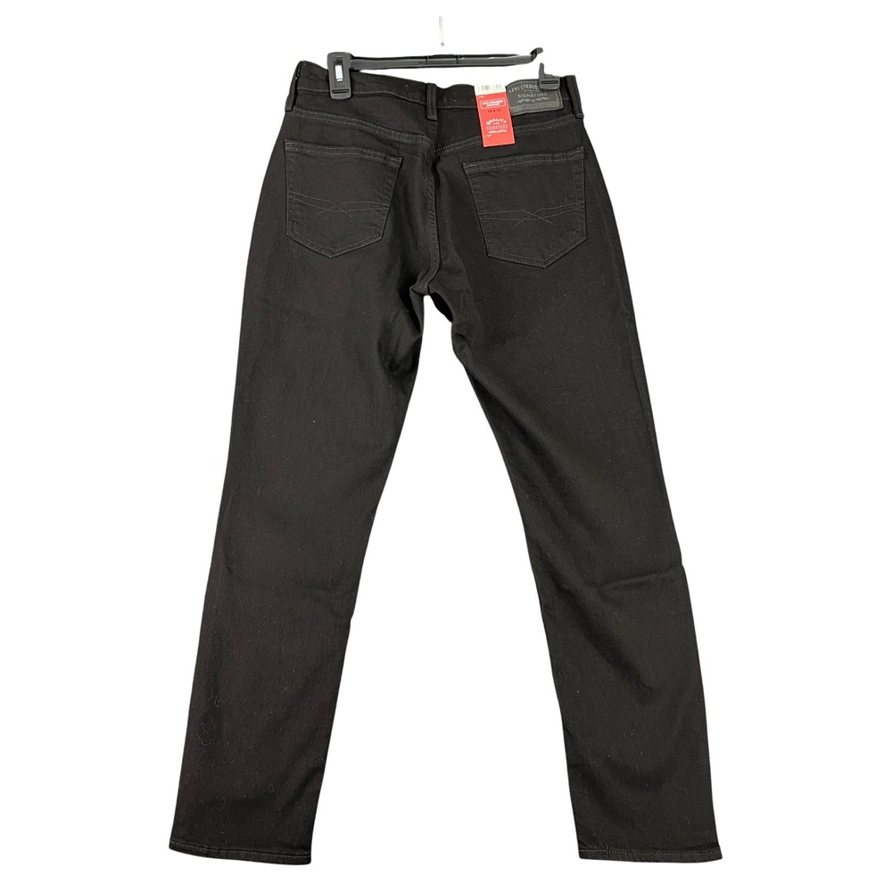 Levi Strauss‎ Signature Athletic Slim Mens 28x30 Black Ultimate Flex Jeans
